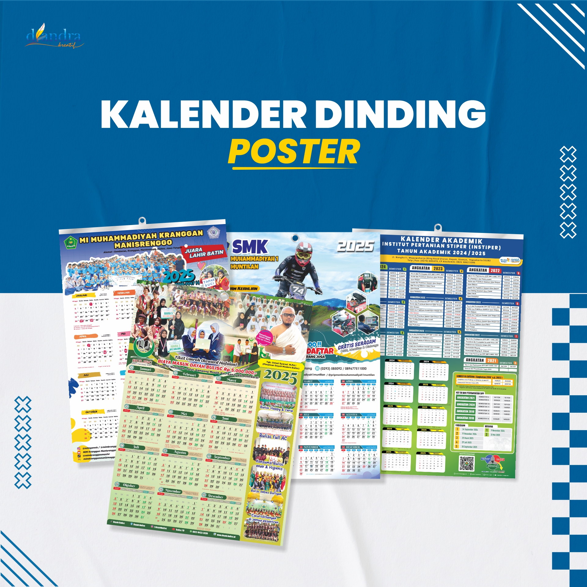 Cetak Kalender Dinding Mata Ayam